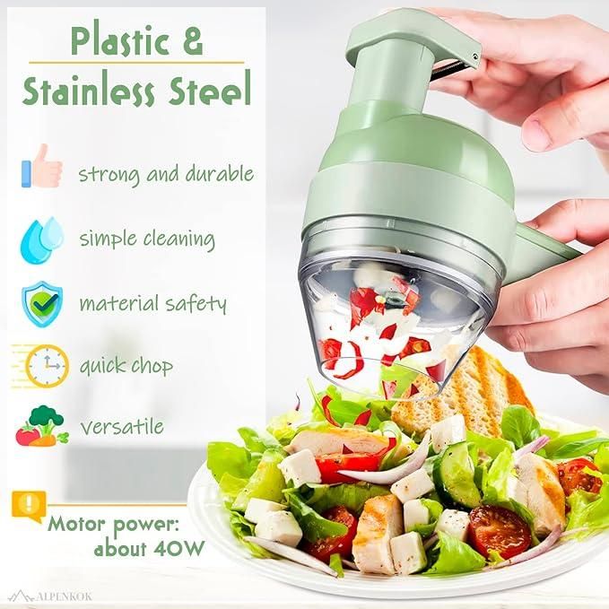 ⚡ Portable Electric Vegetable Cutter – Chop Smart, Live Easy