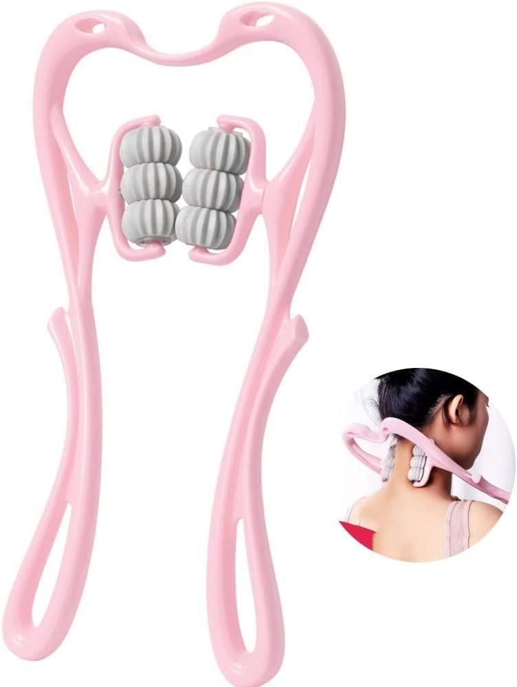 🌟 6-Wheel Dual Pressure Point Cervical Neck Massager