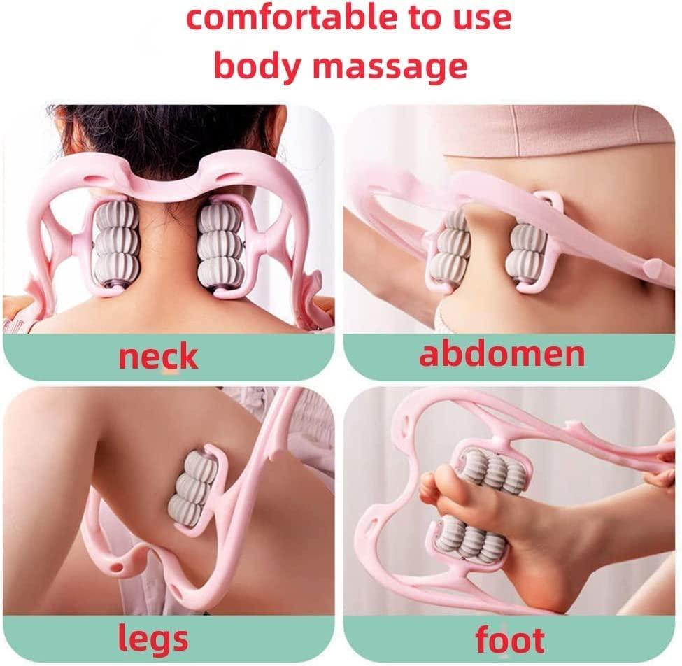 🌟 6-Wheel Dual Pressure Point Cervical Neck Massager