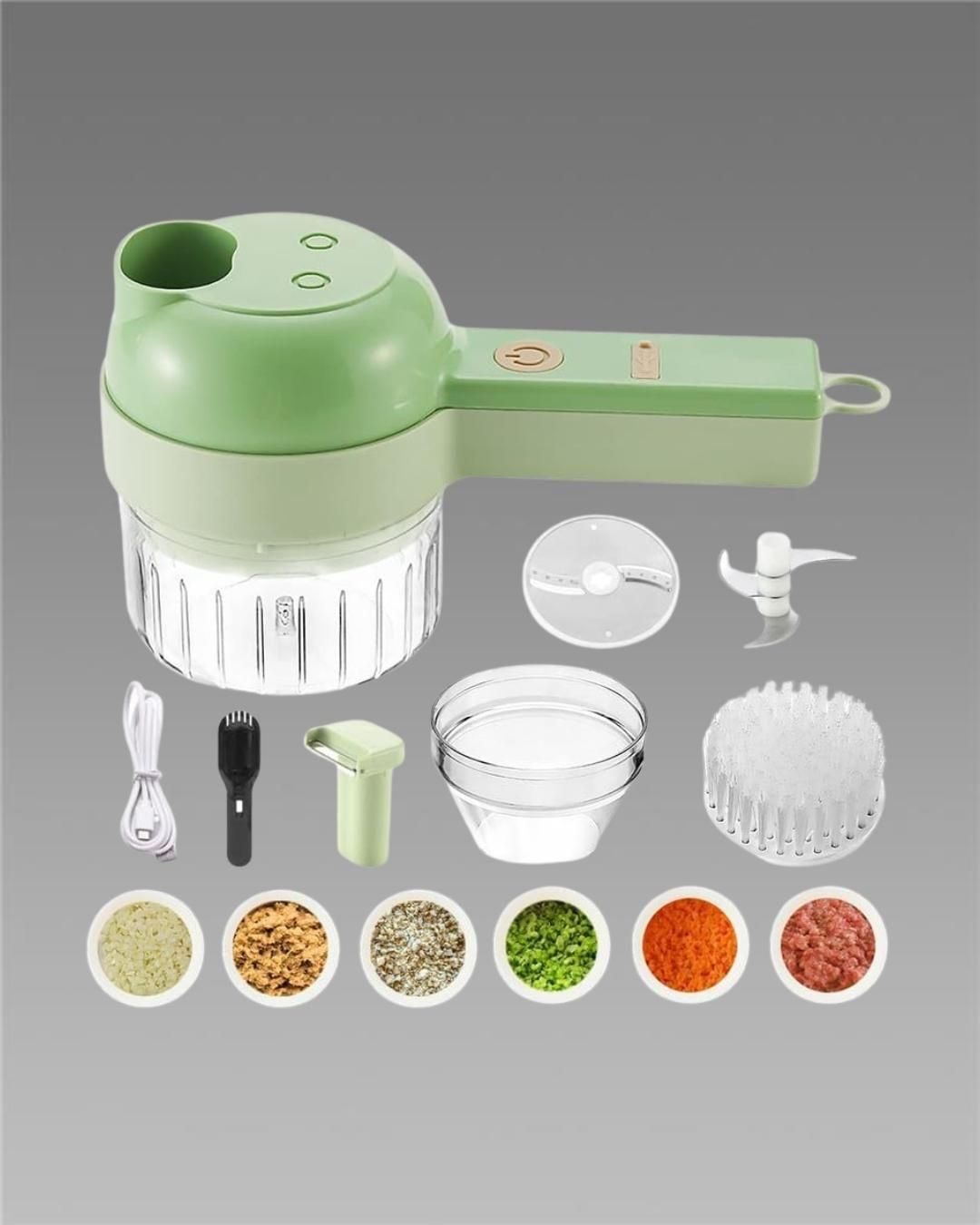 ⚡ Portable Electric Vegetable Cutter – Chop Smart, Live Easy